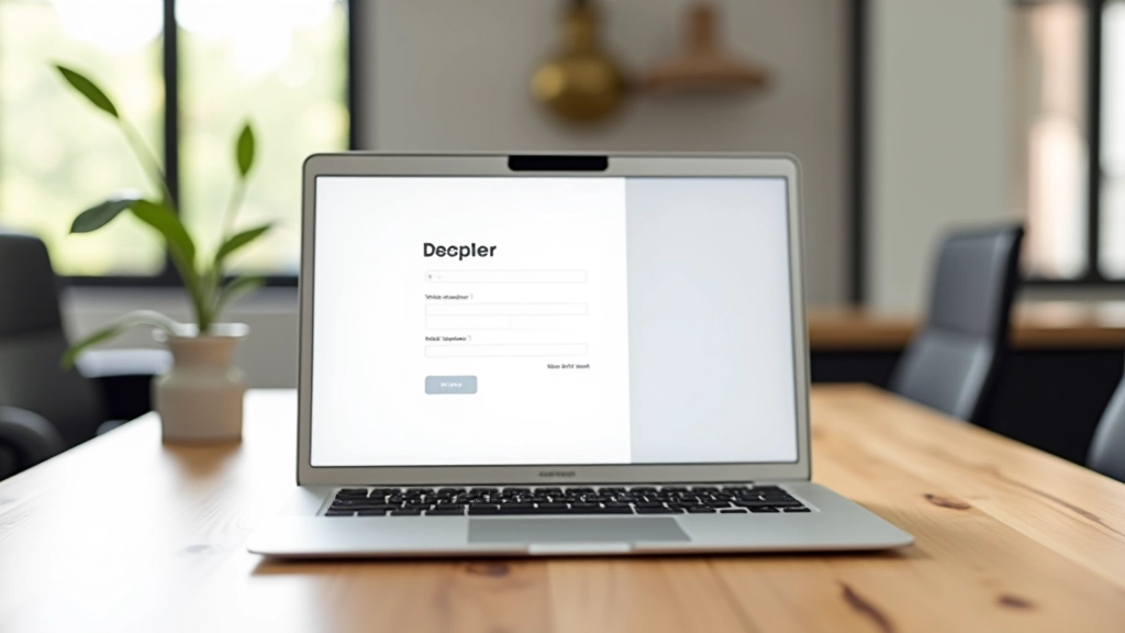 Laptop scherm toont twee versies van een formulier met verschillende aantal invoervelden