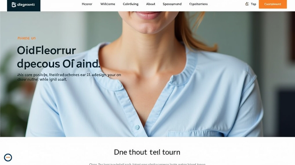 Screenshot van hero sectie met call-to-action knop bovenaan pagina, donker ontwerp